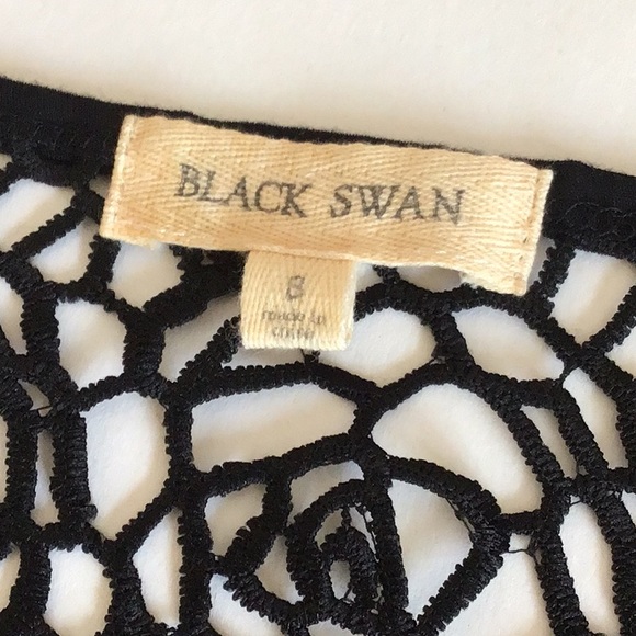Black Swan Crochet Drape Back Tank Top - Picture 6 of 9